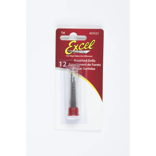 Excel 12 Assorted Drills (Carded)