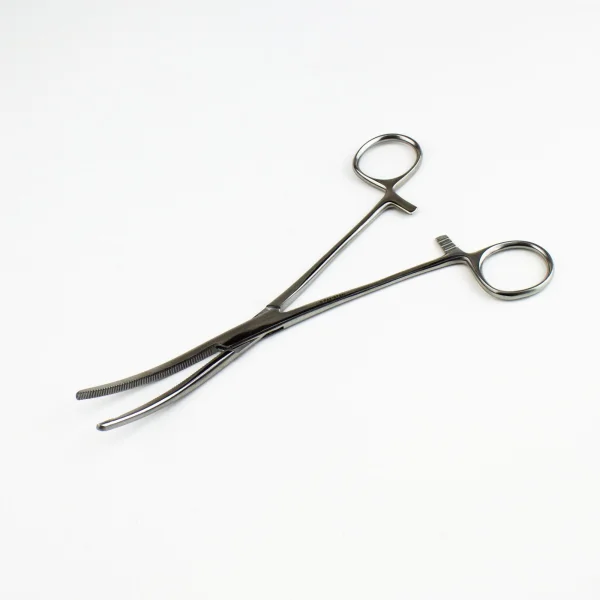 Excel 7.5in Curved Nose Stainless Steel Hemostats (Carded)