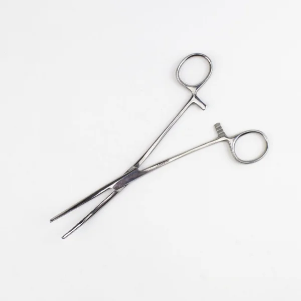 Excel 7.5in Curved Nose Stainless Steel Hemostats (Carded)