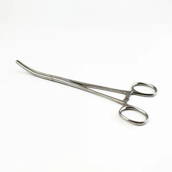 Excel 7.5in Curved Nose Stainless Steel Hemostats (Carded)