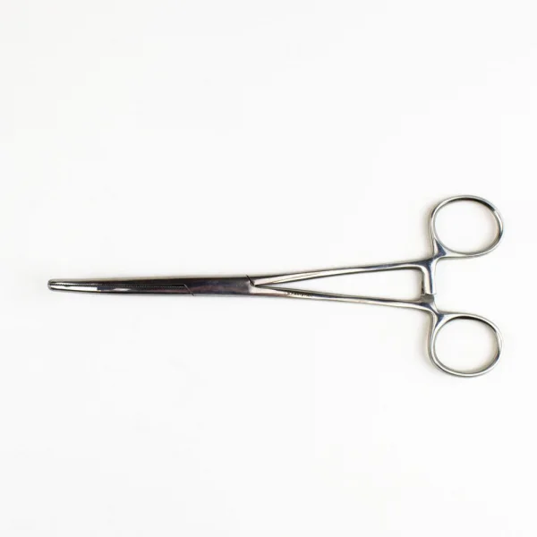 Excel 7.5in Curved Nose Stainless Steel Hemostats (Carded)