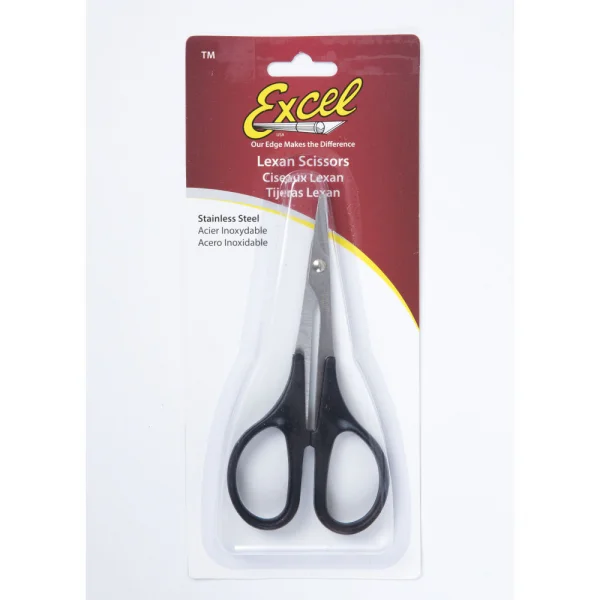Excel 5.5in Lexan Stainless Steel Scissors, Straight (Carded)