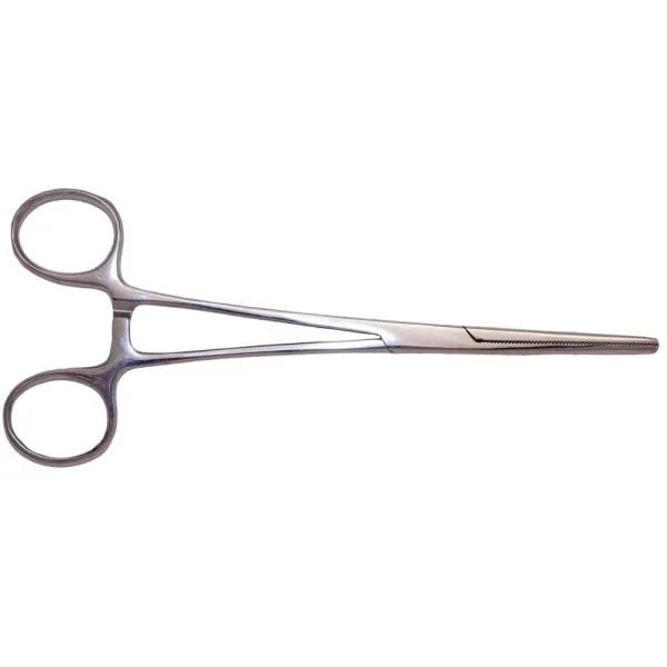 Excel 7.5in Straight Nose Stainless Steel Hemostats (Carded)