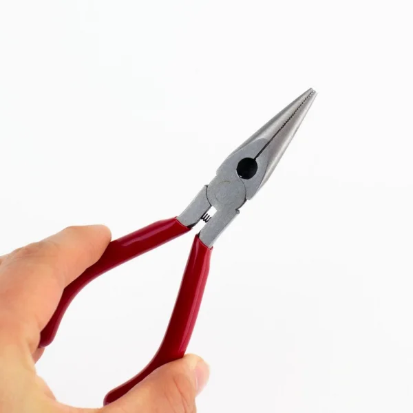 Excel 5in Spring Loaded Soft Grip Plier, Needle Nose withSide Cutter (Carded)