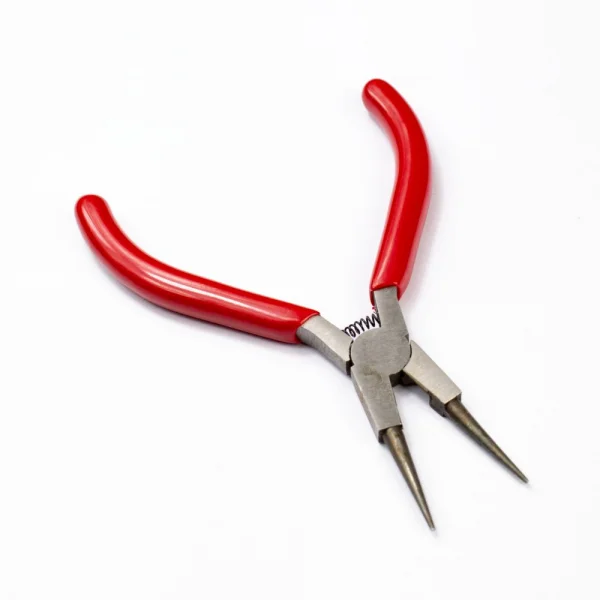 Excel 5in Spring Loaded Soft Grip Plier, Round Nose (Carded)