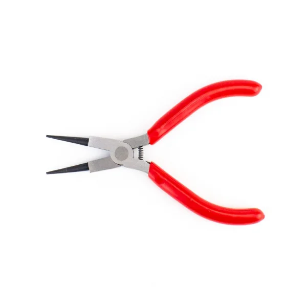 Excel 5in Spring Loaded Soft Grip Plier, Round Nose (Carded)