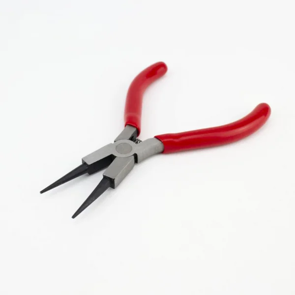Excel 5in Spring Loaded Soft Grip Plier, Round Nose (Carded)
