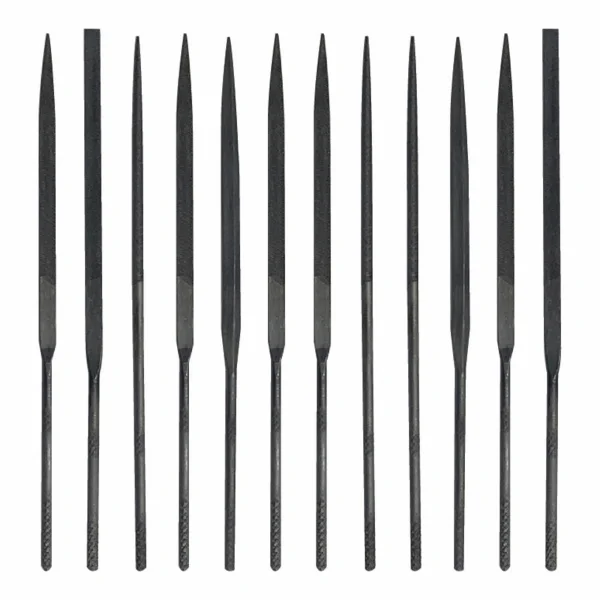 Excel 4in (10.1cm) Assorted Mini Files, Cut #2 (12pcs) (Pouch)