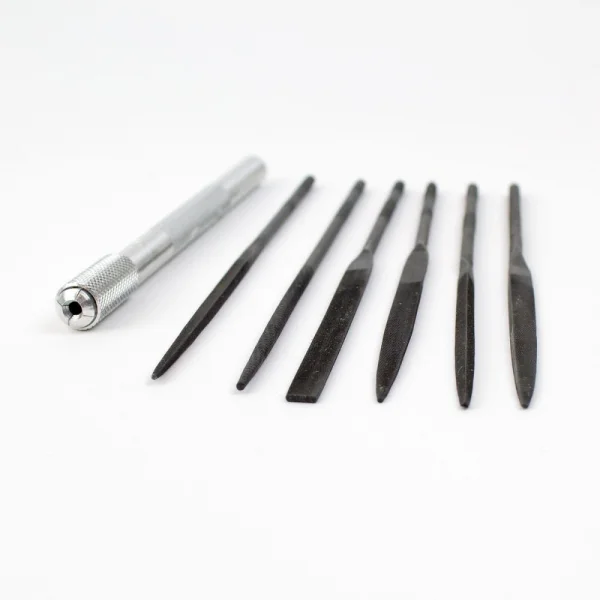 Excel Assorted File Set with Handle, Cut #2 with Square, Round, Halfround, Equaling, Knife and Flat (6pcs) (Carded)