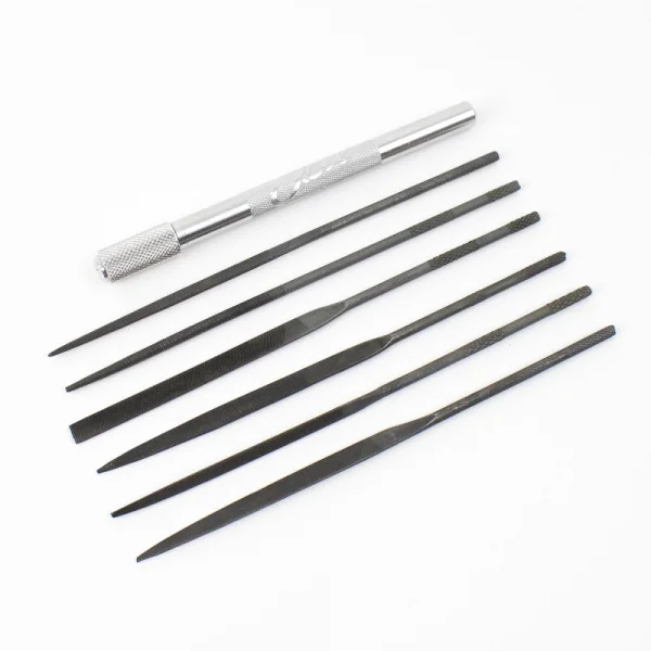 Excel Assorted File Set with Handle, Cut #2 with Square, Round, Halfround, Equaling, Knife and Flat (6pcs) (Carded)