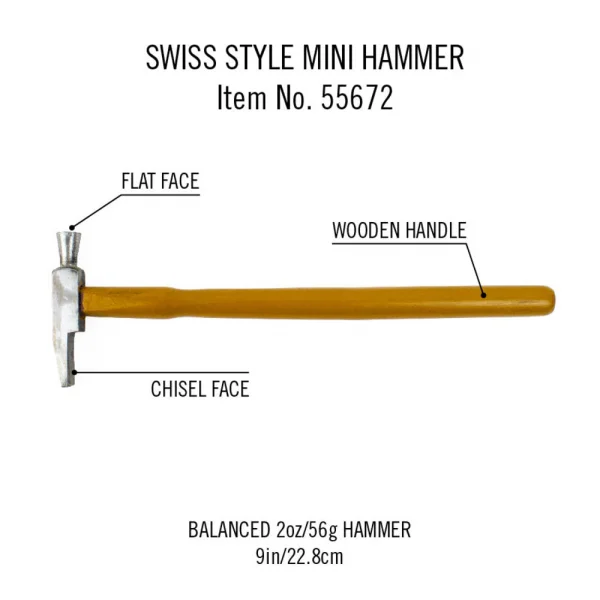 Excel Swiss Style Mini Hammer (Carded)