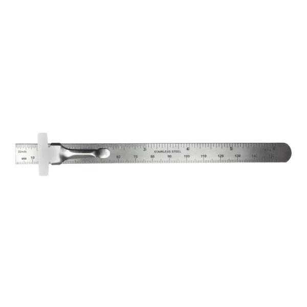 Excel 6in Stainless Steel Ruler (Carded)