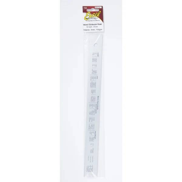 Excel 12in Deluxe Conversion Ruler (Pouch)