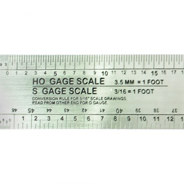 Excel 12in Scale Model Railroad Ruler (Pouch) — image 2 of 4