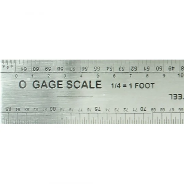 Excel 12in Scale Model Railroad Ruler (Pouch) — image 3 of 4