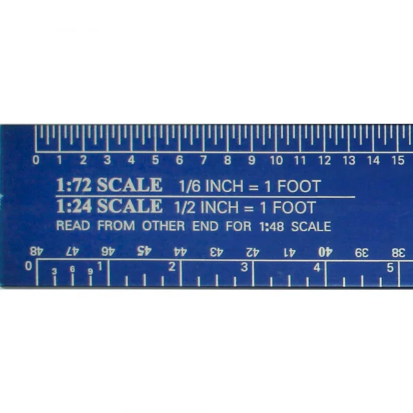 Excel 12in Scale Model Ref Ruler (Pouch)