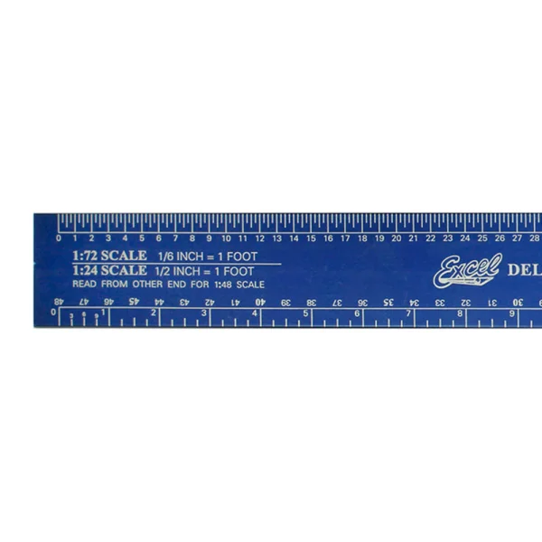 Excel 12in Scale Model Ref Ruler (Pouch)