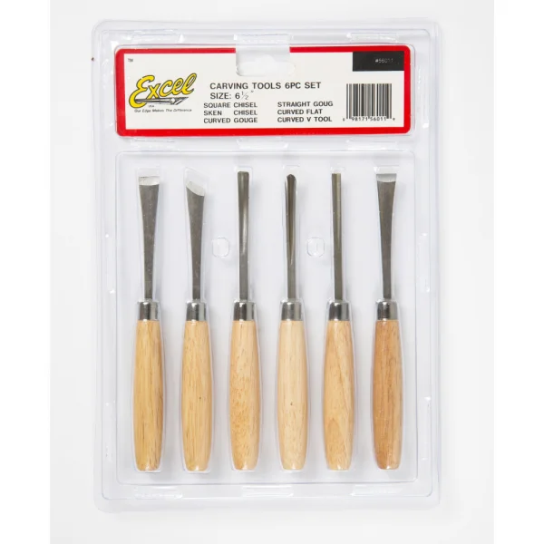 Excel Beginners 6 Piece Woodcarving (Shell)