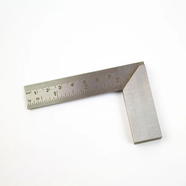 Excel 3in (7.62cm) Precision Carbon Steel Machine Square (Bulk)