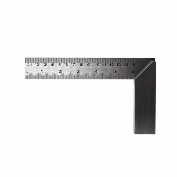 Excel 6in (15.24cm) Precision Carbon Steel Machine Square(Bulk)