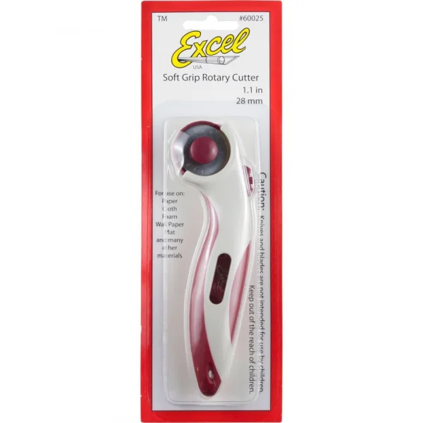 Excel 28mm Ergonomic Rotary Cutter (Carded) — image 2 of 4