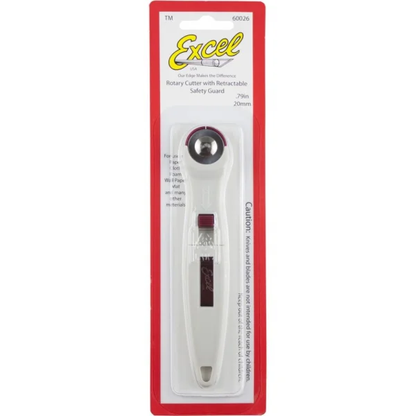 Excel 20mm Ergonomic Rotary Cutter (Carded) — image 2 of 4