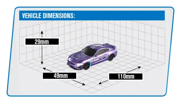 E-Zee RC 1:43 Lighting Muscle 4WD Drift Car With Gyro - Purple — image 4 of 5
