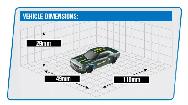 E-Zee RC 1:43 Lighting Stinger 4WD Drift Car With Gyro - Green — image 8 of 9