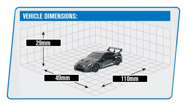E-Zee RC 1:43 Lighting 350Z 4WD Drift Car With Gyro - Black — image 10 of 10