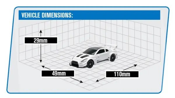 E-Zee RC 1:43 Lighting 350Z 4WD Drift Car With Gyro - White — image 9 of 9