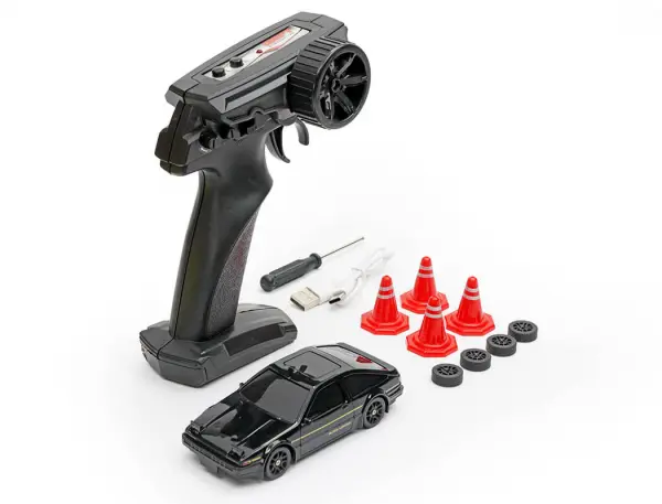 E-Zee RC 1:43 Lighting Trueno 4WD Drift Car With Gyro - Black — image 4 of 4
