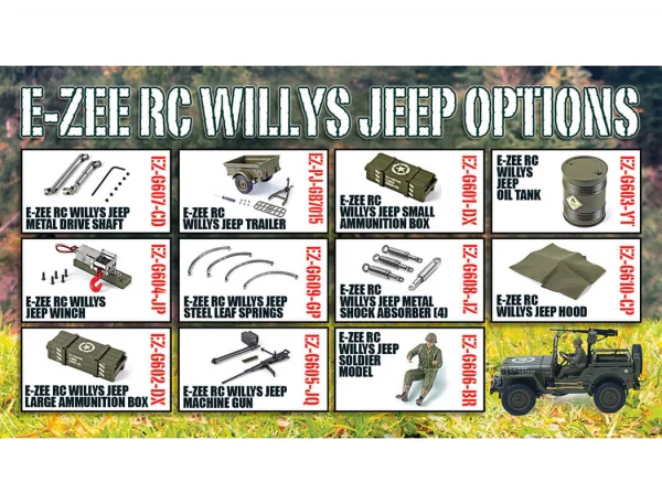 E-Zee RC 1:10 4WD RC Willys Jeep