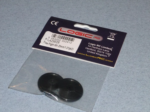 Free Flight Wheels 25mm/1.0 (2) - Bulk Pack Of 5