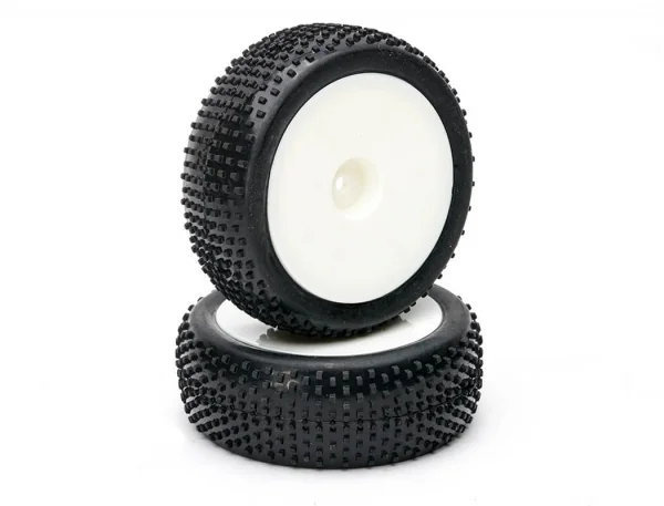 1:10 Pre Glued Buggy Tyres - 12mm Hex - Block Pattern - Front (2) — image 3 of 3