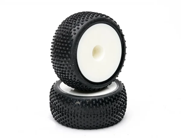 1:10 Pre Glued Buggy Tyres - 12mm Hex - Block Pattern - Rear (2) — image 3 of 3