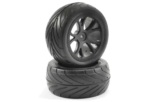 1:10 Pre Glued Buggy Tyres - 12mm Hex Black - Arrow Pattern - Rear (2)	 &mdash; image 4 of 4