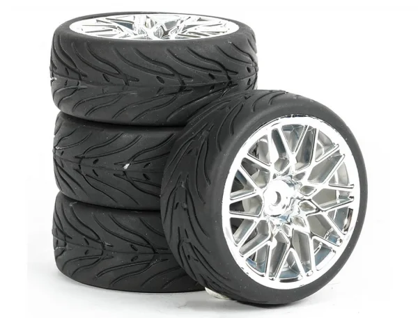 Fastrax Street Tread Tyres on Star Spoke Chrome Wheels (4) — image 6 of 6