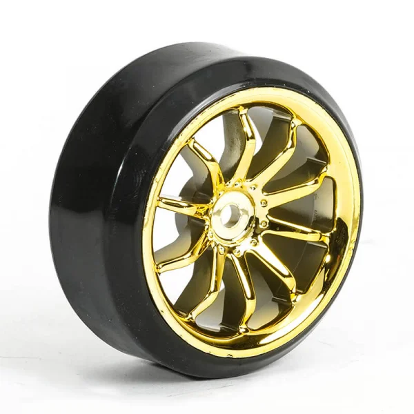 10 Spoke Drift Wheel / Tyre Set (4) - Gold