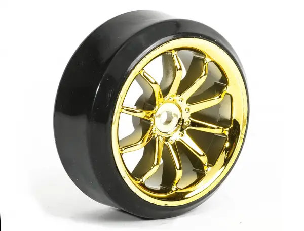 10 Spoke Drift Wheel / Tyre Set (4) - Gold — image 4 of 4