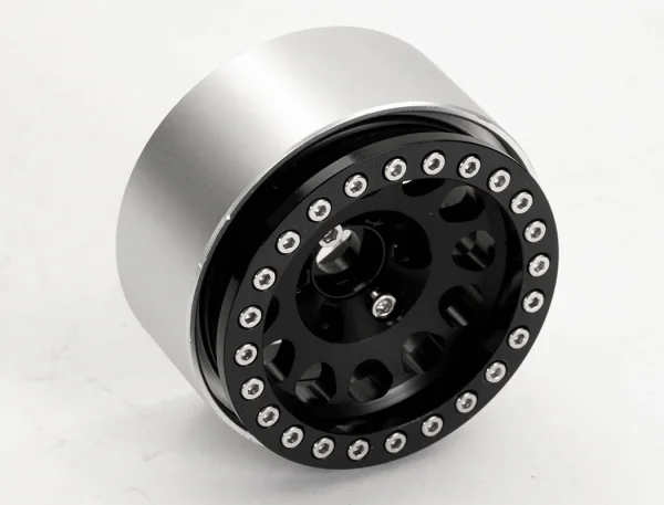 Fastrax Aluminium Beadlock Sixo 1.9 Wheels - Black (4Pc)