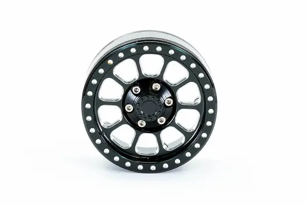 Fastrax Aluminium Beadlock Ten 1.9 Wheels - Black (2) — image 4 of 4