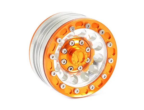 Fastrax Aluminium Beadlock Ten 1.9 Wheels - Orange (4) — image 5 of 5