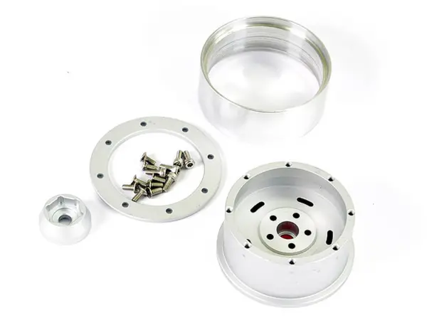 Fastrax Aluminium Beadlock Star 1.9 Wheels - Silver (4) — image 8 of 8