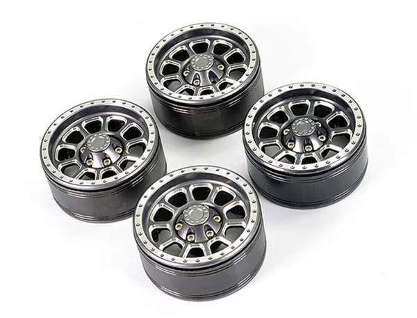 Fastrax Aluminium Beadlock Ten 1.9 Wheels - Titanium Colour (4) — image 4 of 4
