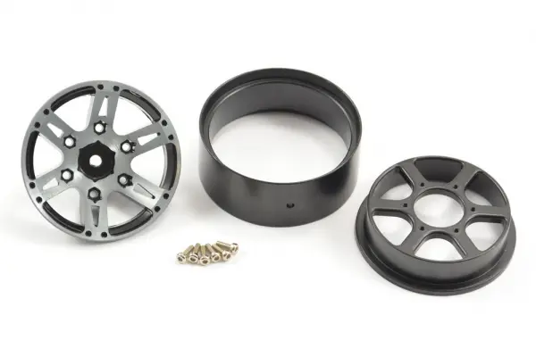 Fastrax 1.9 Heavyweight Split 6-Spoke Alloy Beadlock Wheels (4) &mdash; image 3 of 6