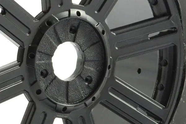 Fastrax 1:8 Maze Tyres Mounted on 8 Spoke Black Wheels (2) — image 5 of 14