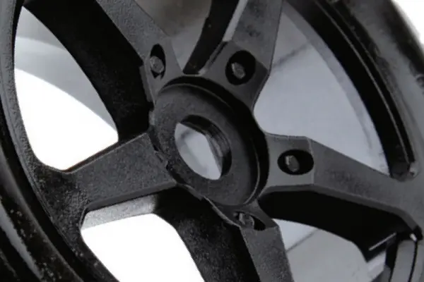 Fastrax 1:8 Truggy Rock Tyres Mounted on 5 Spoke Black Zero Offset Wheels (2) — image 4 of 4