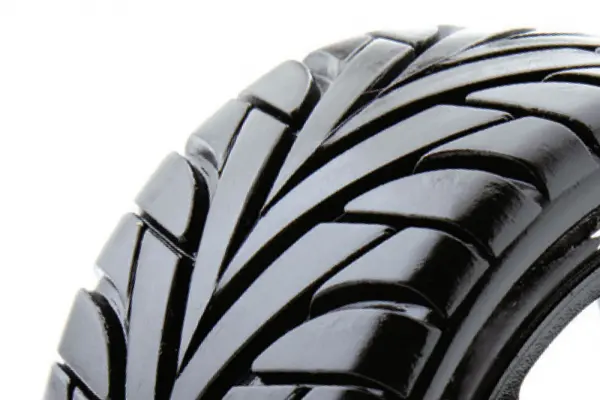 Fastrax 1:8 Truggy Eagle Tyres Mounted on 5 Spoke White Zero Offset Wheels (2) — image 3 of 4