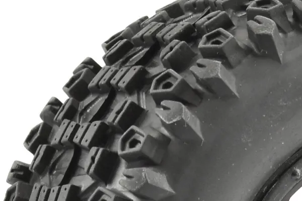 Fastrax 1:10 SC Stinger Tyres Mounted on 12mm Hex Slash 2WD Front Wheels (2) — image 3 of 4