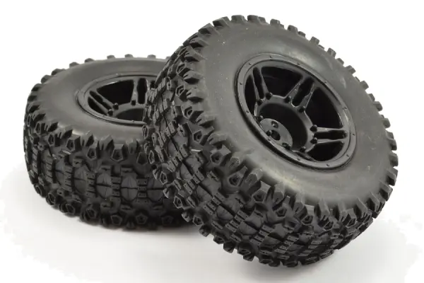 Fastrax 1:10 SC Stinger Tyres Mounted on 12mm Hex Slash 2WD Front Wheels (2) — image 2 of 4
